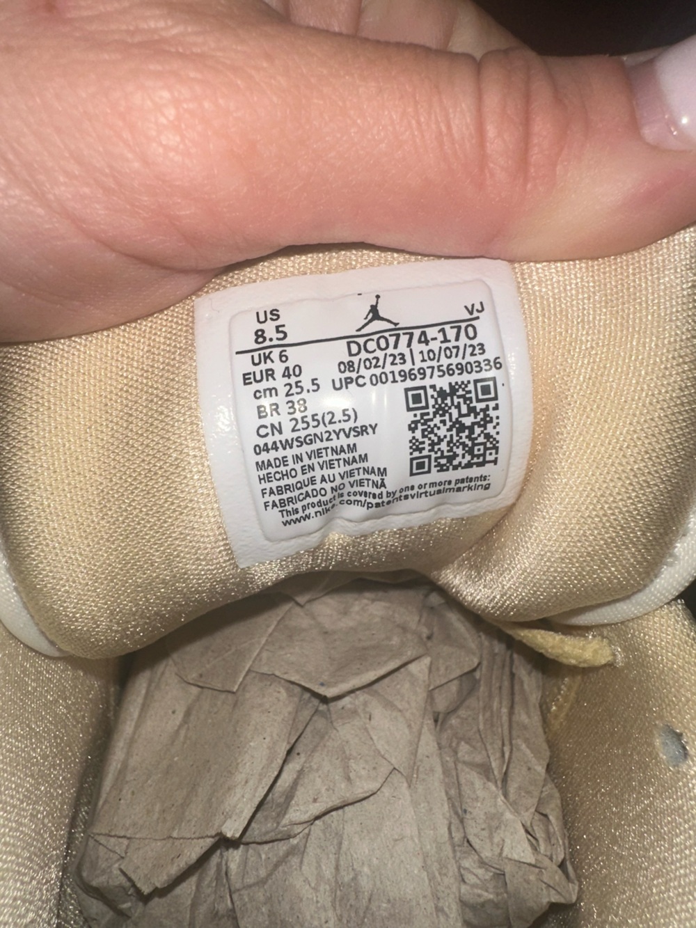 Nike air Jordan 1 low “yellow ochre” women’s size 8.5 men’s 7 - Picture 5 of 11